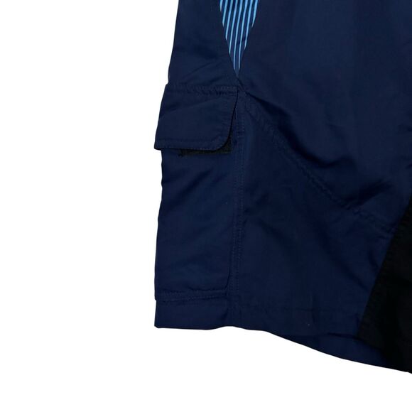 Fox Racing Mens Size 30 Swim Board Shorts Cargo Blue Black Colorblock - Picture 7 of 13